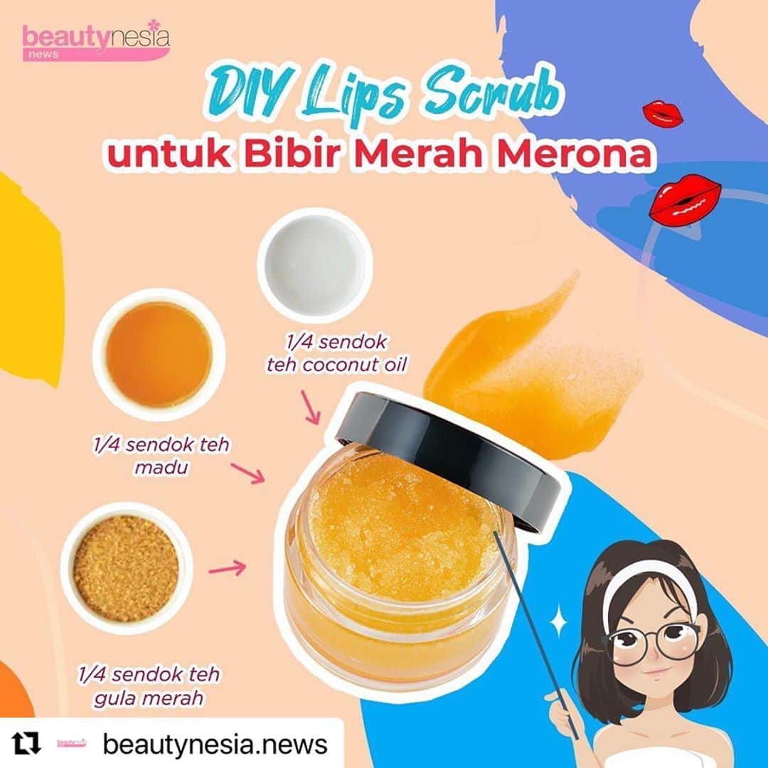 Cara Buat Lip Scrub Dengan Gula Merah & Madu